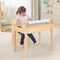 Toddler Multi-functional Activity Table and Chair Set with Paper Roll Holder